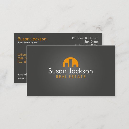 Contemporary Real Estate Business Card