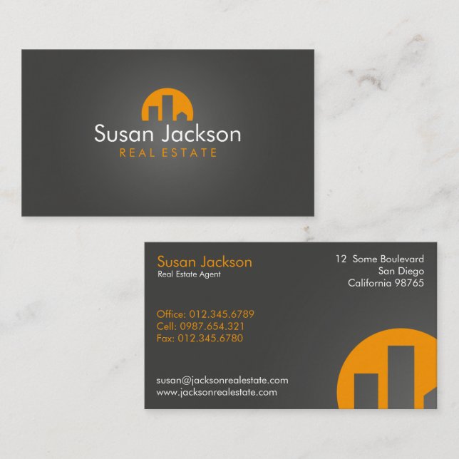 Contemporary Real Estate Business Card (Front/Back)