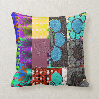 Contemporary: Retro Pop Art Style Throw Pillow