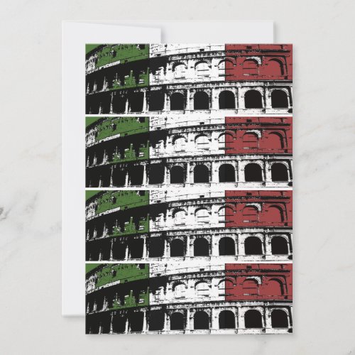 Contemporary Roman Coliseum 2x6 Custom Labels Cards