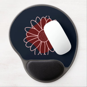 Contemporary Rustic Sunflower Gel Mouse Pad