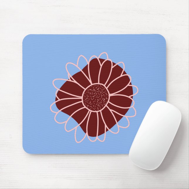 Contemporary Rustic Sunflower  Mouse Pad (With Mouse)