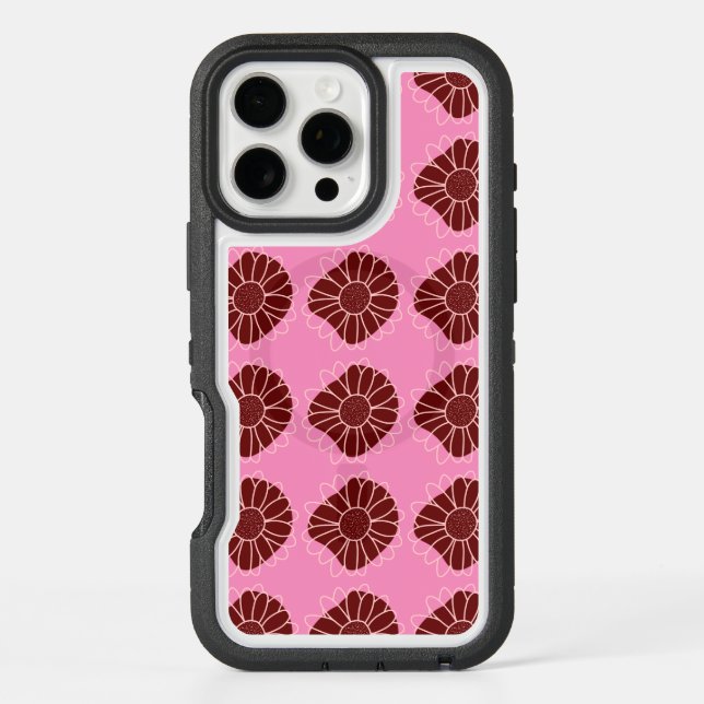 Contemporary Rustic Sunflower  Otterbox iPhone Case (Back)