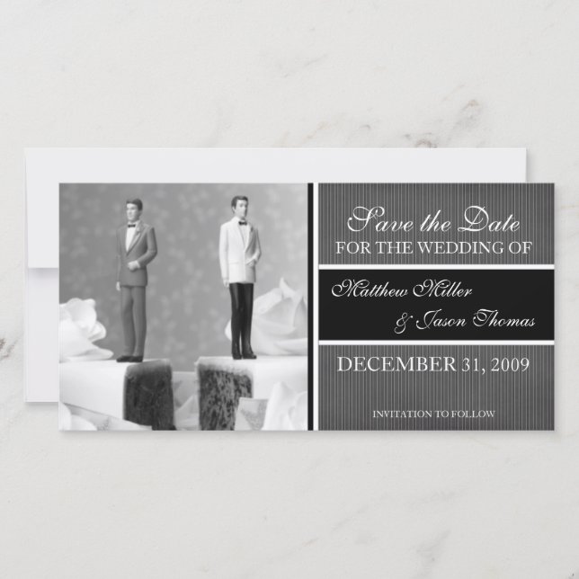 Contemporary Save the Date Announcement (Front)
