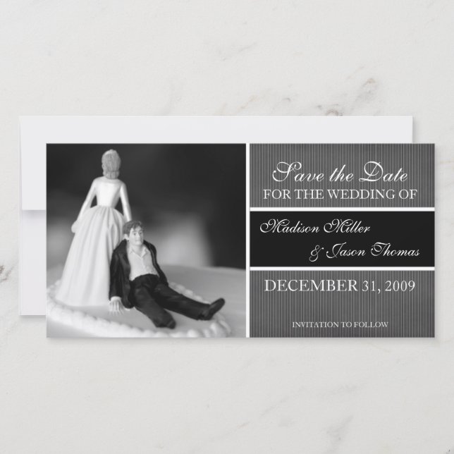 Contemporary Save the Date Announcement (Front)