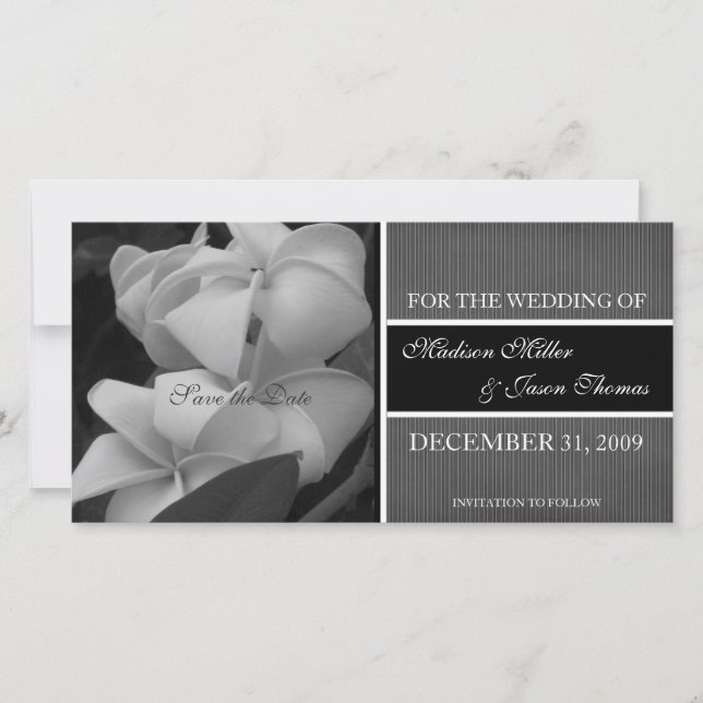 Contemporary Save the Date Announcement (Front)