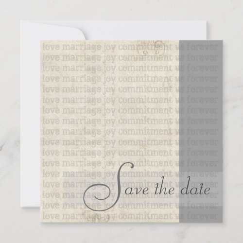 Contemporary Save the Date Announcements