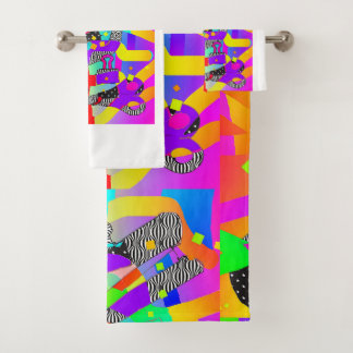 CONTEMPORARY SCISSORS AND MORE BATH TOWEL SET