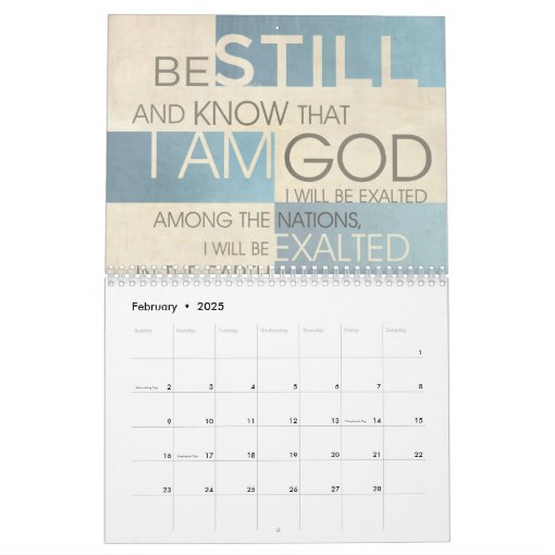 Contemporary Scripture Art Calendar | Zazzle