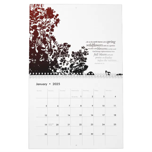 Contemporary Scripture Art Calendar Zazzle