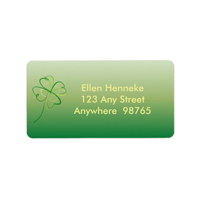 Contemporary Shamrock Label (Front)