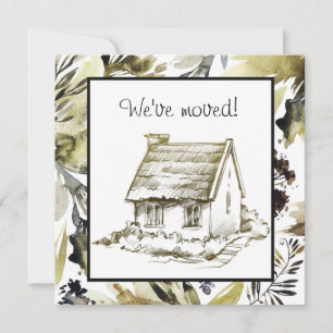 Contemporary Sketched Moving Announcement