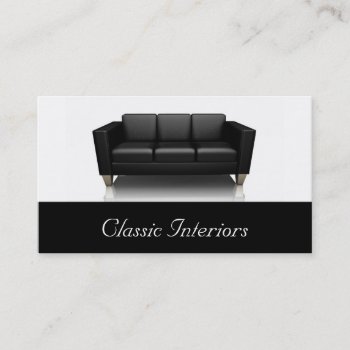 Contemporary Sofa Business Card by Kjpargeter at Zazzle