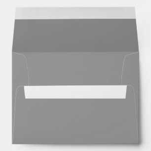 Contemporary Solid Gray Envelope