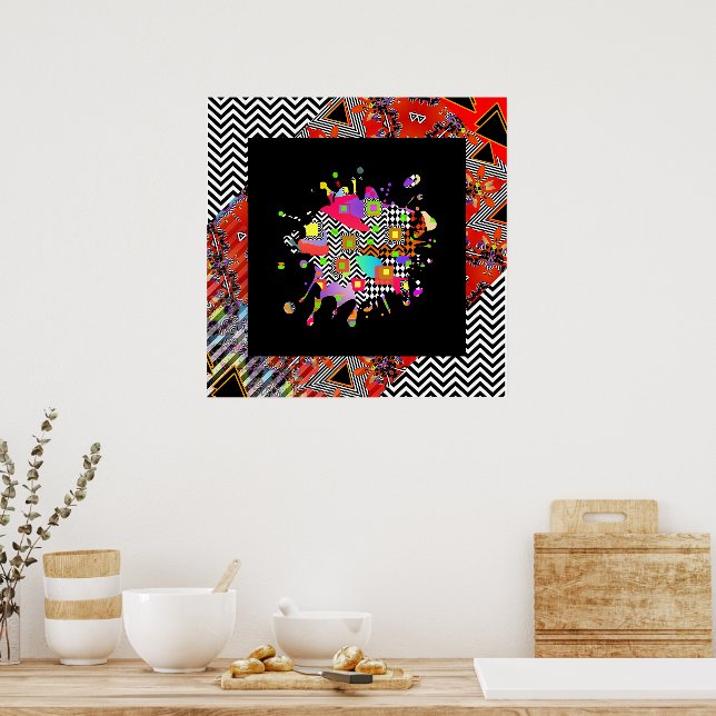 Contemporary  Splotch Poster (Kitchen)