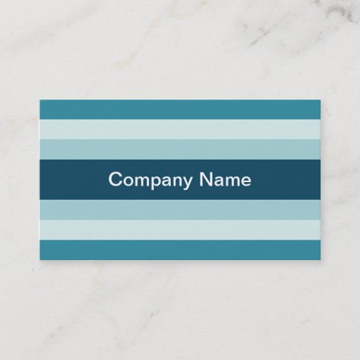 Customizable Contemporary Stripes (Ice) Business Cards