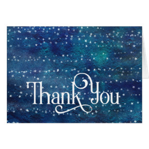 Contemporary Thank you Cards-Starry Night