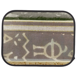 Contemporary Tribal Pattern Painting Car Floor Mat