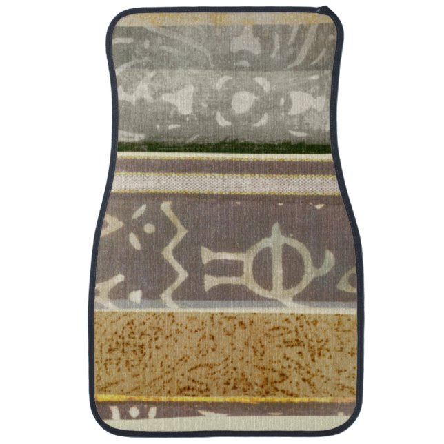 Contemporary Tribal Pattern Painting Car Floor Mat (Front)