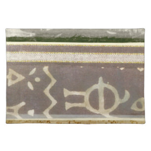 Contemporary Tribal Pattern Painting Cloth Placemat