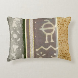 Contemporary Tribal Pattern Painting Decorative Pillow