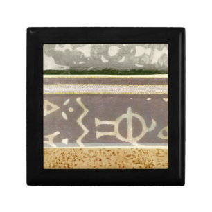 Contemporary Tribal Pattern Painting Jewelry Box