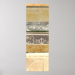 Contemporary Tribal Pattern Painting Poster