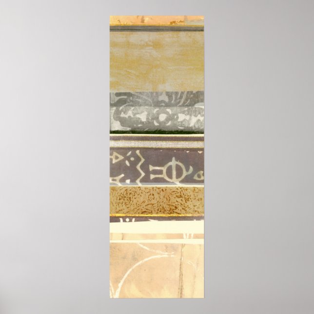 Contemporary Tribal Pattern Painting Poster (Front)