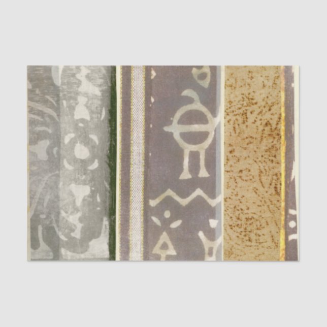 Contemporary Tribal Pattern Painting Tissue Paper (Front)