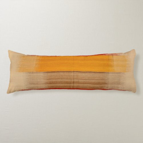 Contemporary Turkish Yellow Red Brown  Body Pillow