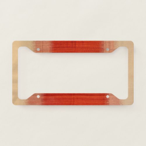 Contemporary Turkish Yellow Red Brown  License Plate Frame