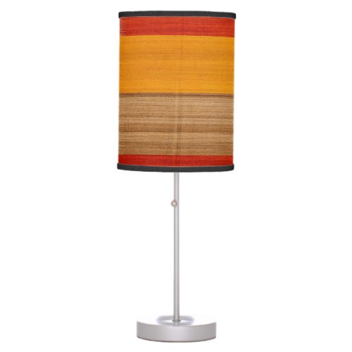 Contemporary Turkish Yellow Red Brown  Table Lamp