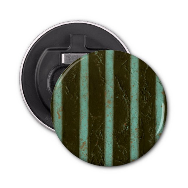 Contemporary Turquoise Air Grate Bottle Opener (Front)