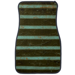 Contemporary Turquoise Air Grate Car Floor Mat