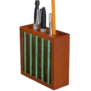 Contemporary Turquoise Air Grate Pencil/Pen Holder