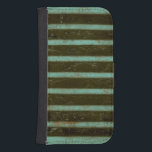 Contemporary Turquoise Air Grate Wallet Phone Case For Samsung Galaxy S4<br><div class="desc">A contemporary turquoise air grate is the subject of this work by Jennifer Goldberger. Rust stains show on the grate,  giving it a well used feel. A fun print,  order yours today!</div>