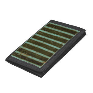 Contemporary Turquoise Air Grate Tri-fold Wallet