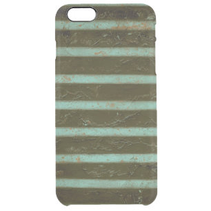 Contemporary Turquoise Air Grate Clear iPhone 6 Plus Case