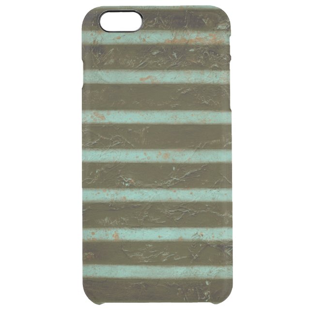 Contemporary Turquoise Air Grate Uncommon iPhone Case (Back)