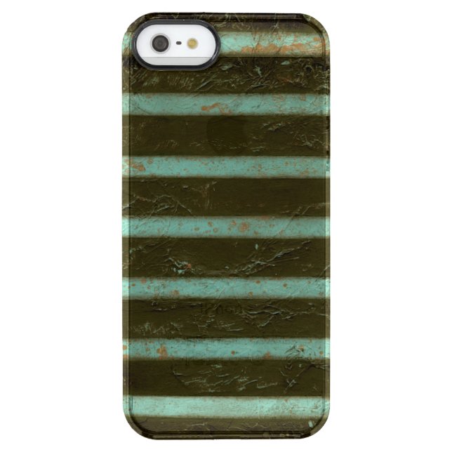 Contemporary Turquoise Air Grate Uncommon iPhone Case (Back)