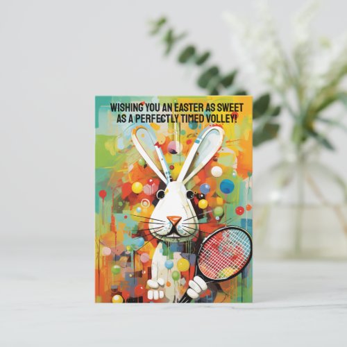 Contemporary vibrant  Happy Easter Holiday Postcard