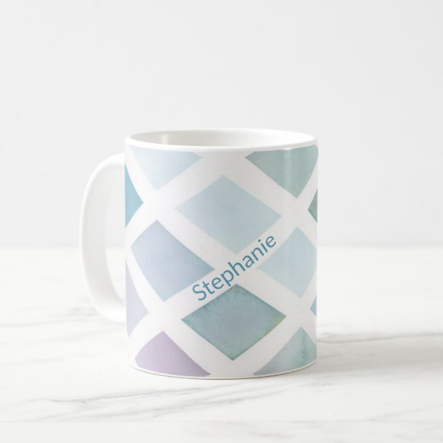Contemporary Watercolor Mug (Front Left)