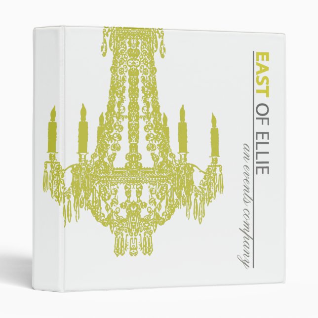 Contemporary Wedding Planner Portfolio Binder (Front/Spine)