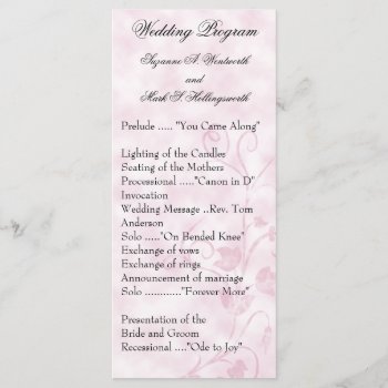 Contemporary Wedding Programs Pink by itsyourwedding at Zazzle