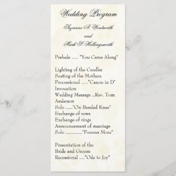 Contemporary Wedding Programs Yellow by itsyourwedding at Zazzle