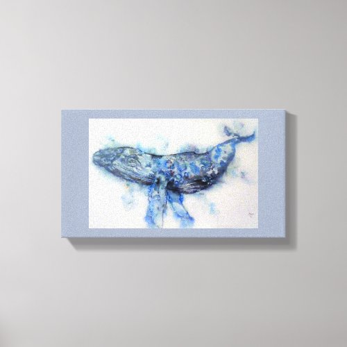 Contemporary Whale canvas wall art