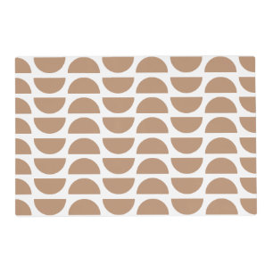 Contemporary Yellow Abstract Geometric Print Placemat