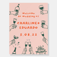 ContemporaryHandwriting Retro Wedding Welcome Sign