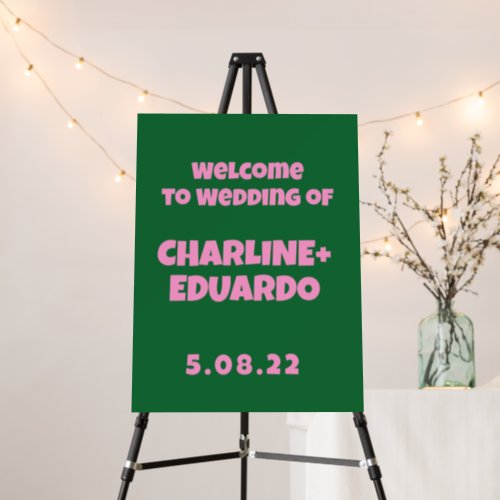 ContemporaryHandwriting Retro Wedding Welcome Sign