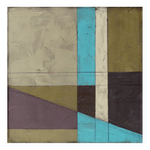 Contemporay Minimalist Painting with Deep Color Acrylic Print